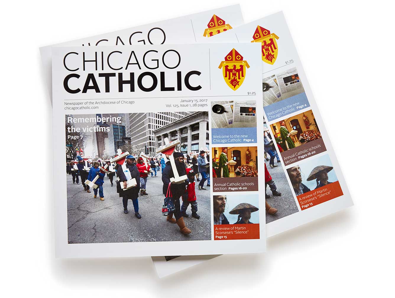 arch-of-chicago_chicago-catholic.jpg Art Direction by: Bart Crosby, Crosby Associates